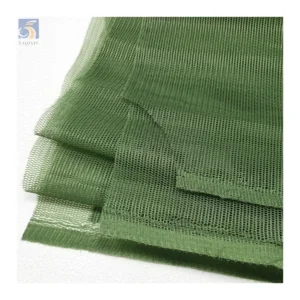 YX133 Environmental Certification 135gsm 100% Polyester Rpet Fabric Recycled Hard Mesh Fabric for Cap Bags