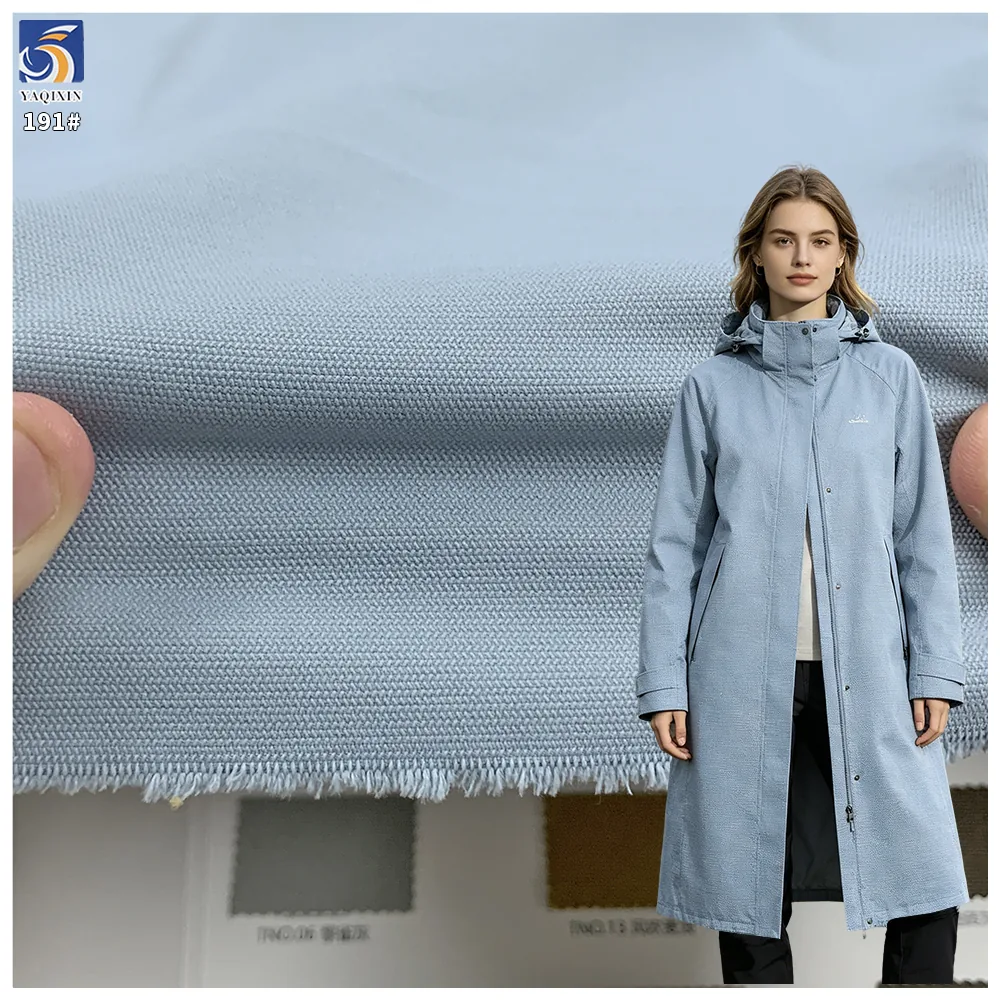 Y-191 Wholesale Herringbone 280G 100% Polyester Broken Twill Fabric 150cm Durable for Casual Coat Jacket