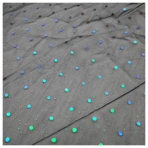 Guangzhou Supplier Free Sample Sparkle Sequins Tulle Textile Children's Skirt Fashion Fabric