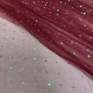 Guangzhou Supplier Free Sample Sparkle Sequins Tulle Textile Children's Skirt Fashion Fabric