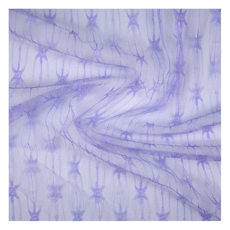 THM004 Cheap Textile Jacquard 100% Nylon Tulle Mesh Net Fabric Luxurious Wedding Bridal Tulle for Girls Dress