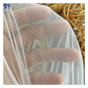 YX1046 High Quality and Cheap Soft White Nylon Tulle Fabric Knitted Mesh 20gsm Wedding Curtain Fabric Tulle Voile Fabrics