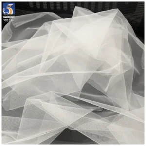 YX1046 High Quality and Cheap Soft White Nylon Tulle Fabric Knitted Mesh 20gsm Wedding Curtain Fabric Tulle Voile Fabrics