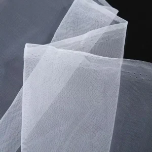 YX853 High Quality 22gsm Nylon Mesh Fabric Knit Plain Thickened Tulle Skirt Stage Costume Fabric for Women's Dress