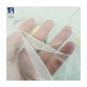 YX853 High Quality 22gsm Nylon Mesh Fabric Knit Plain Thickened Tulle Skirt Stage Costume Fabric for Women's Dress