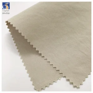 DV-6713 Factory Direct Low MOQ 155g 100% Polyester Light Khaki Fine Twill Fabric 150cm for Ladies Casual Pants