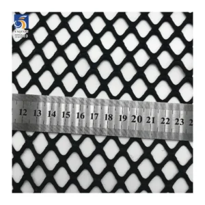 YX803-1 2026 Summer New European and American Bikini Swimsuit Fabric Sexy Black Hollow Knitted Diamond Big Mesh Fabric