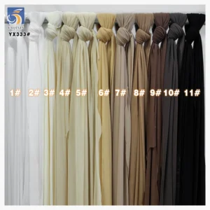 YX442-1 Ready-Made Nude Skin Color Spandex Elastic Tulle Fabric 4 Way Stretch Power Net Mesh Fabric for Lingerie