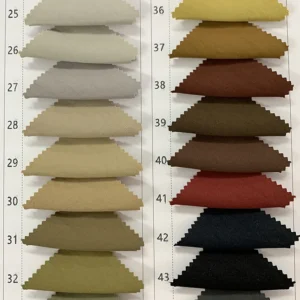 DV-6713 Factory Direct Low MOQ 155g 100% Polyester Light Khaki Fine Twill Fabric 150cm for Ladies Casual Pants