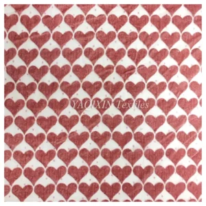 2026 New Arrivals Burnt Out Flocking Mesh Velvet Lace Fabric Heart Spandex Nylon Knitted Stretch Power Mesh Fabric