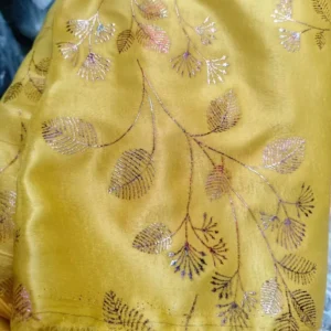 YX1624 Shiny Multicolor Rose Flower Stretch Knit Fabric Multicolor Shiny Pattern for Womenswear and Fashion Garments