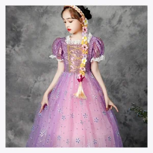 SCX001 Hot Selling Five Petal Flower Pink Sequin Fabric Embroidery Tulle Mesh Fabric Girl Clothing Fabric