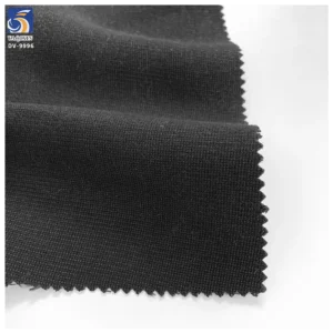 DV9996 255g Hot Selling Fashion Polyester Twill Black Suit Fabric 96% Polyester 4% Spandex Stretch Twill Fabric for Suit Pants