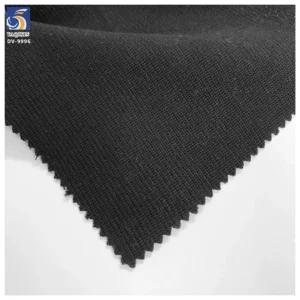 DV9996 255g Hot Selling Fashion Polyester Twill Black Suit Fabric 96% Polyester 4% Spandex Stretch Twill Fabric for Suit Pants