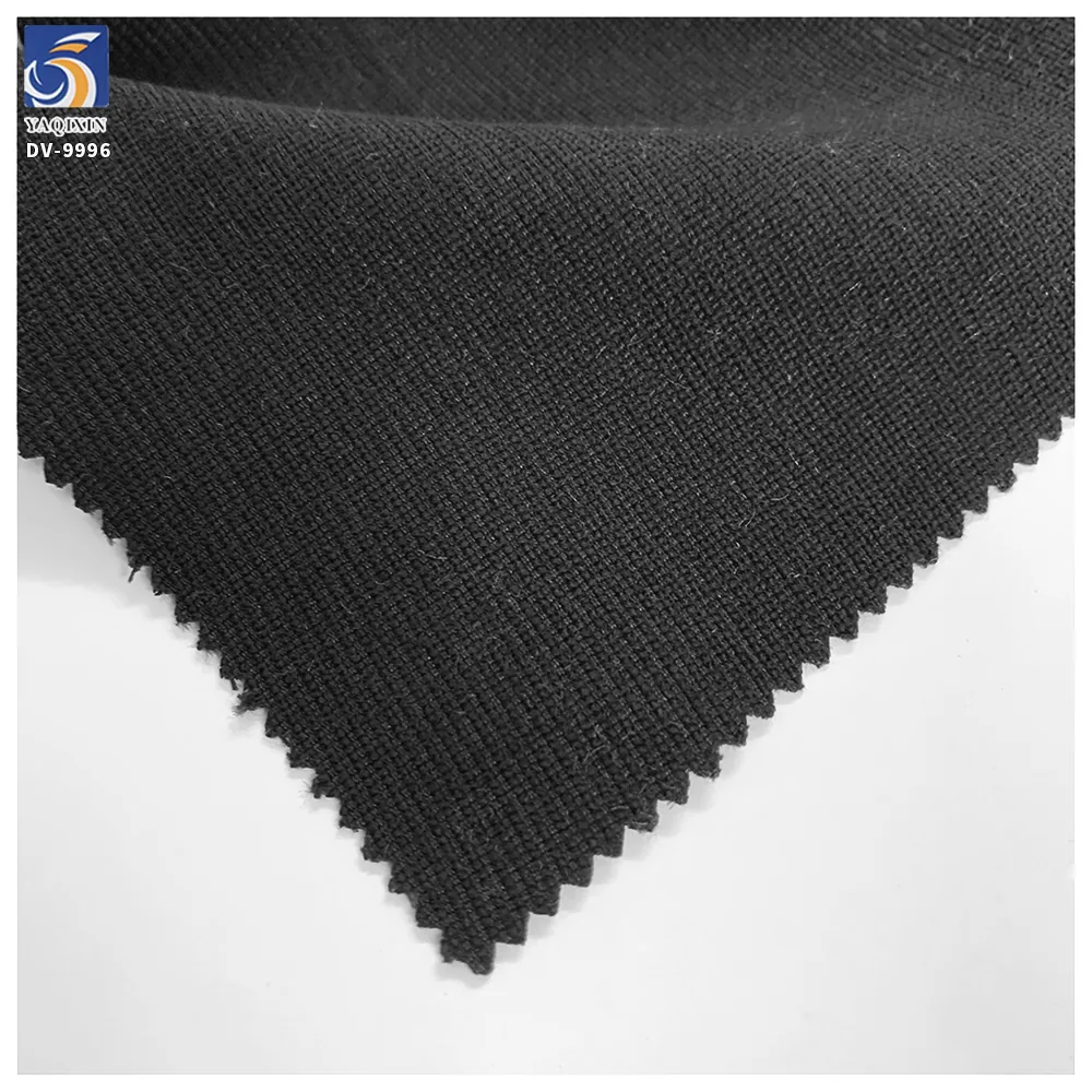 DV9996 255g Hot Selling Fashion Polyester Twill Black Suit Fabric 96% Polyester 4% Spandex Stretch Twill Fabric for Suit Pants