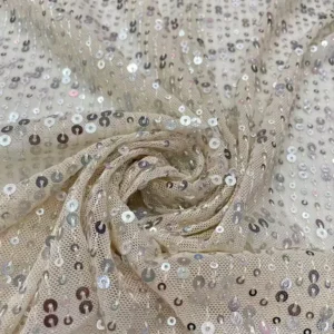 YX1436 140cm 200gsm Wholesale Royal Blue Sparkle Sequin Tulle Net Fabric for Bridal Wear Stage Dress and Fashion Garment