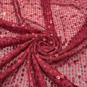 YX1436 140cm 200gsm Wholesale Royal Blue Sparkle Sequin Tulle Net Fabric for Bridal Wear Stage Dress and Fashion Garment
