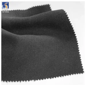 DV9996 255g Hot Selling Fashion Polyester Twill Black Suit Fabric 96% Polyester 4% Spandex Stretch Twill Fabric for Suit Pants