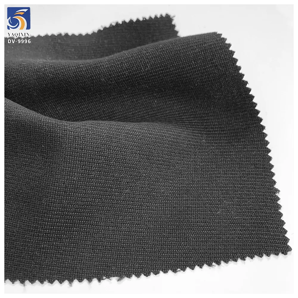 DV9996 255g Hot Selling Fashion Polyester Twill Black Suit Fabric 96% Polyester 4% Spandex Stretch Twill Fabric for Suit Pants