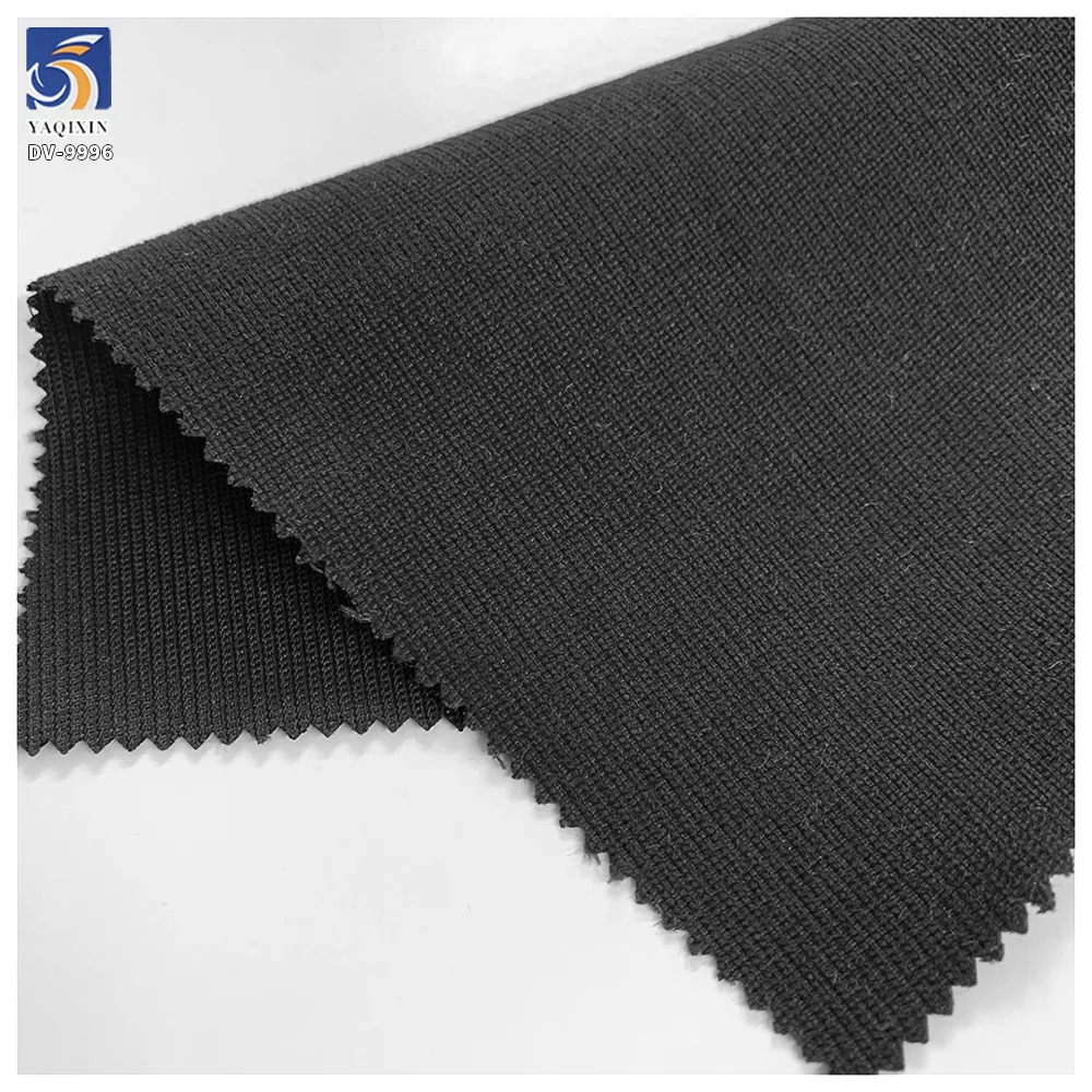 DV9996 255g Hot Selling Fashion Polyester Twill Black Suit Fabric 96% Polyester 4% Spandex Stretch Twill Fabric for Suit Pants