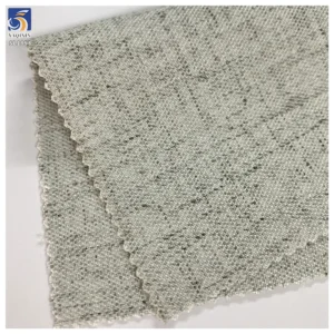 SL1858 240g Blend Material 87% Polyester 7% Linen 6% Spandex Gray Fashionable Stretch Slub Linen Fabric for Suiting