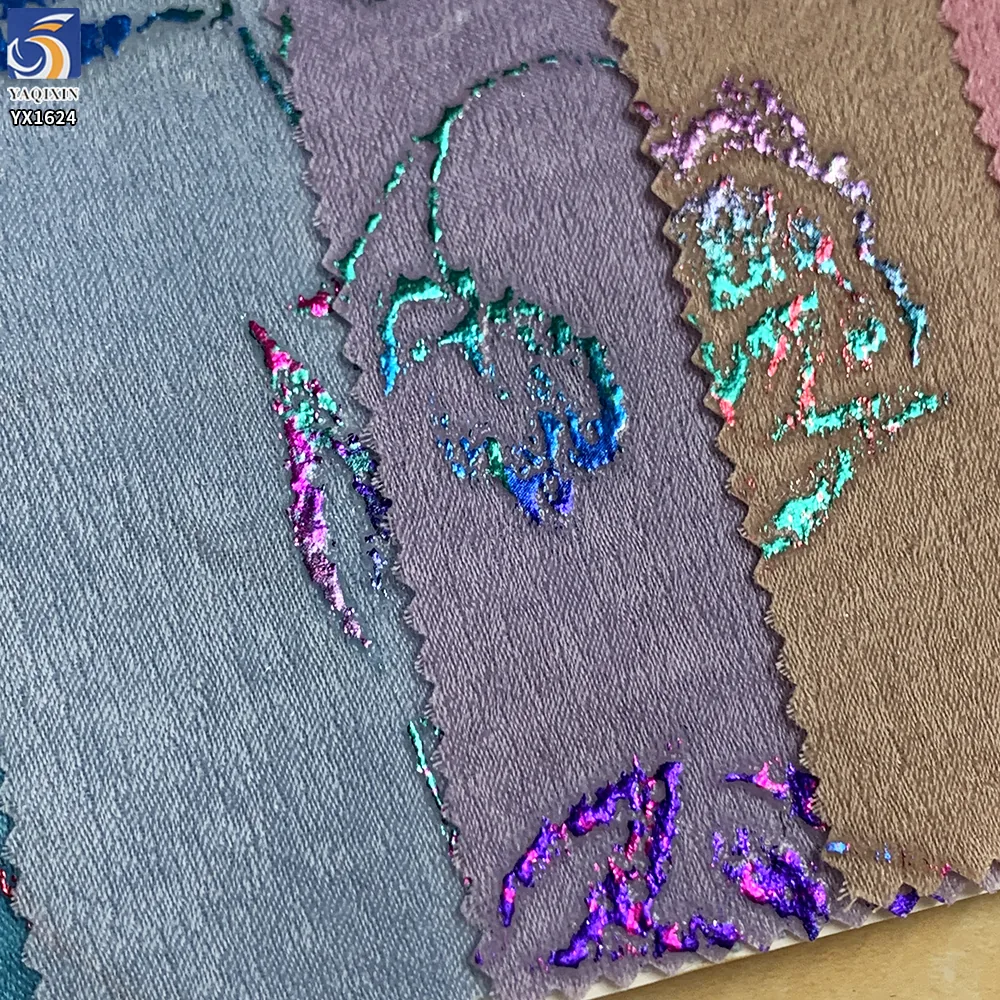 YX1624 Shiny Multicolor Rose Flower Stretch Knit Fabric Multicolor Shiny Pattern for Womenswear and Fashion Garments