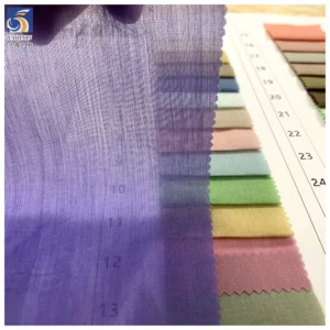 DV8210 Lightweight 50gsm Soft Skin-Friendly Breathable Blended Silk Chiffon Polyester Fabric for Summer Fashion Dress