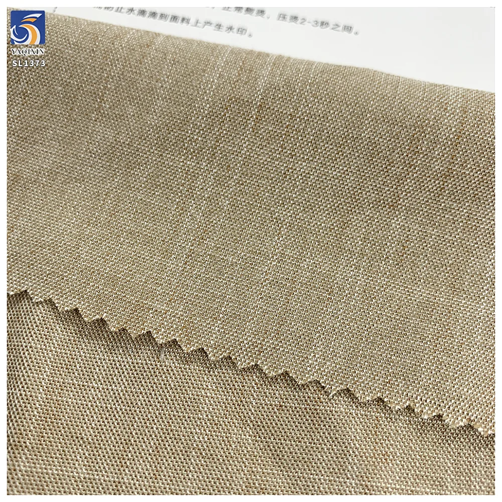 SL1373 220gsm Top Quality 45% Cellulose 50% Polyester 5% Spandex Blend Stretch Fabric Khaki Stretch Suit Pants Fabrics
