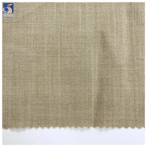 SL1373 220gsm Top Quality 45% Cellulose 50% Polyester 5% Spandex Blend Stretch Fabric Khaki Stretch Suit Pants Fabrics