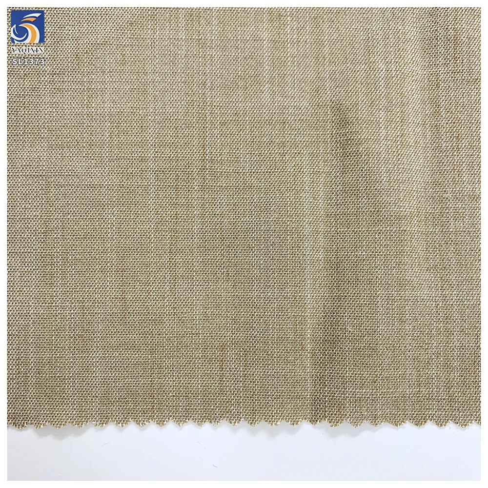SL1373 220gsm Top Quality 45% Cellulose 50% Polyester 5% Spandex Blend Stretch Fabric Khaki Stretch Suit Pants Fabrics