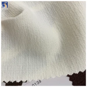 SL1375 290g High Quality Blend 15% Lyocell 3% Wool 2% Spandex 80% Polyester Light Yellow Stretch Fabric Vest Suit Fabric