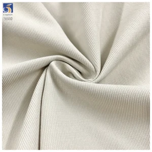 Y-205 250g Popular Summer Mountaineering Fabric Light Khaki No-Wash 100 Polyester Striped Fabric 150cm Wrinkle Free