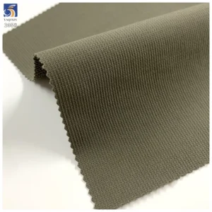 Y-205 250g Popular Summer Mountaineering Fabric Light Khaki No-Wash 100 Polyester Striped Fabric 150cm Wrinkle Free