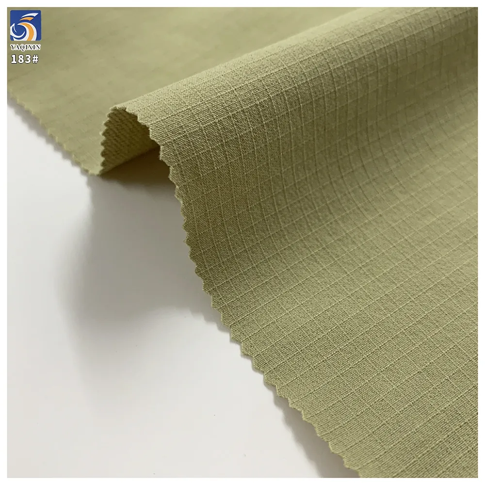Y-183 180g 90% Nylon 10% Spandex Matte Olive Green Waterproof Stretch Mountaineering Activewear Fabric Stretch Wholesale