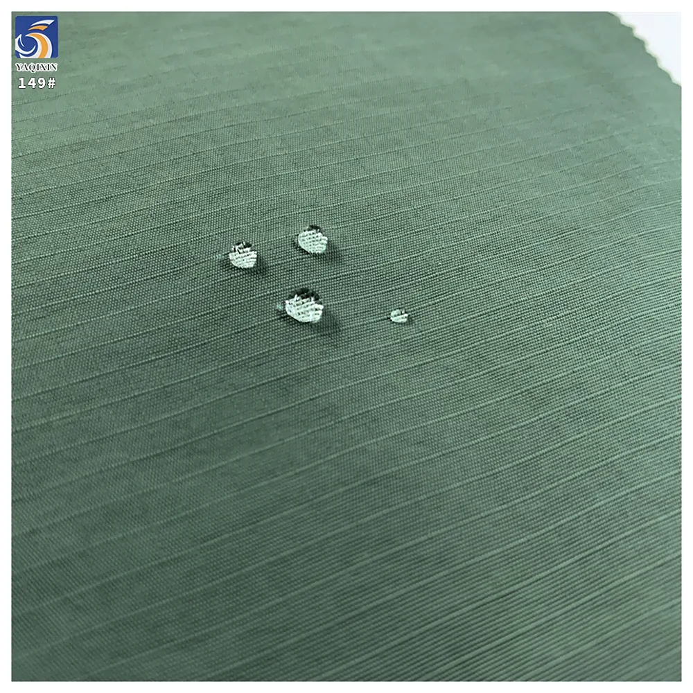 Y-149 Factory Direct Woven Taslan 3mm Grid Matte Texture 100% Nylon Water Resistant Fabric Soft for Trench Coat/Hat/Bag