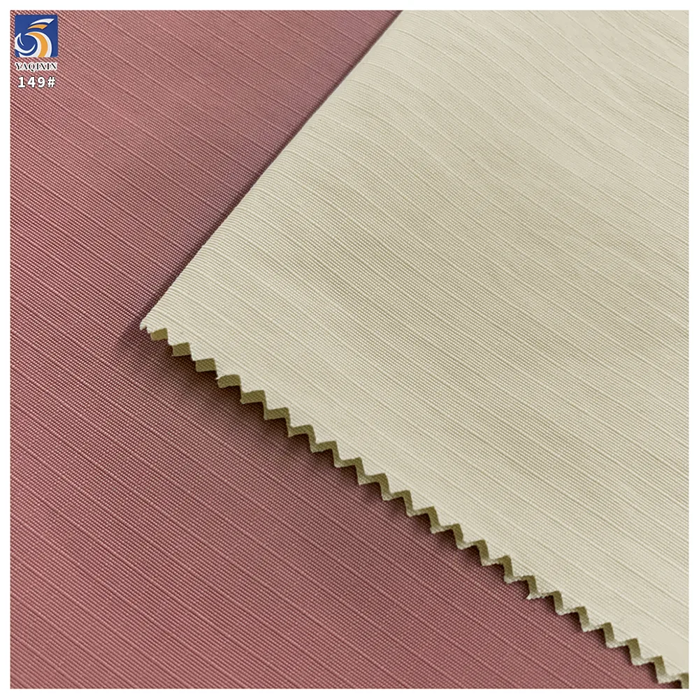 Y-149 Factory Direct Woven Taslan 3mm Grid Matte Texture 100% Nylon Water Resistant Fabric Soft for Trench Coat/Hat/Bag