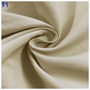Y-149 Factory Direct Woven Taslan 3mm Grid Matte Texture 100% Nylon Water Resistant Fabric Soft for Trench Coat/Hat/Bag