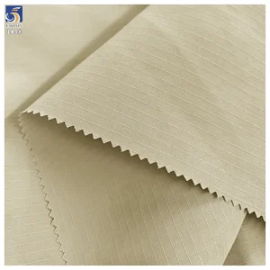 Y-149 Factory Direct Woven Taslan 3mm Grid Matte Texture 100% Nylon Water Resistant Fabric Soft for Trench Coat/Hat/Bag