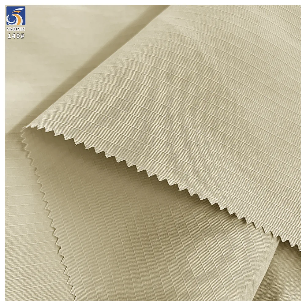 Y-149 Factory Direct Woven Taslan 3mm Grid Matte Texture 100% Nylon Water Resistant Fabric Soft for Trench Coat/Hat/Bag