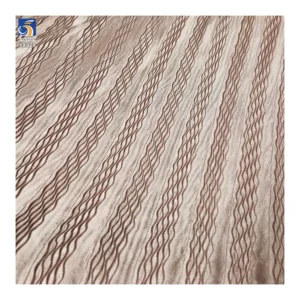 YX928-1 2025 New Products Wavy Pleated Striped Satin Fabric European French Women High-End Party Skirt Satin Pleated Fabric