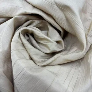 YX844 120gsm Striped Wrinkled Texture Vintage Dress Fabric 80% Cotton 15% Nylon 5% Linen Crepe Chiffon Fabric for Pants
