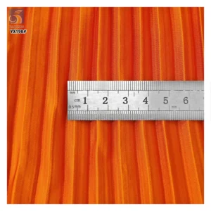 Cheap 4810 Polyester Matte Dull Pleated Satin Fabric 150gsm 7mm Size Pleated Accordion Satin Fabric Straightening Measurement