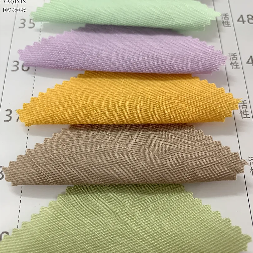 DV-6664 100gsm Silky Touch 85% Rayon 15% Polyester Blend Dress Fabric Soft Drape Airy Comfort Chiffon Clothing Fabric