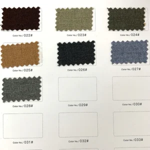 SL-1336 New 280g Ecru Color Herringbone Wool Blend Stretch Suiting Fabric Polyester Rayon 5 Spandex Suit Stretch Fabric