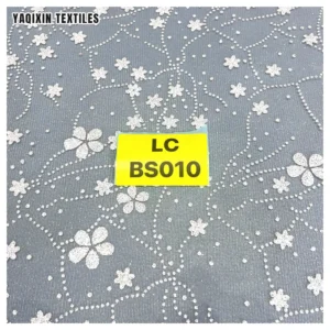 Cheap Wholesale Price White Floral Design Glitter Lace Fabric African French Bridal Luxury Lace for Wedding Dress