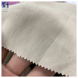 DV-6669 New Light Khaki Neutral Color 70% Rayon 30% Polyester Woven Blend Clothing Woman's Suiting Fabric From China