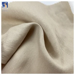DV-6669 New Light Khaki Neutral Color 70% Rayon 30% Polyester Woven Blend Clothing Woman's Suiting Fabric From China