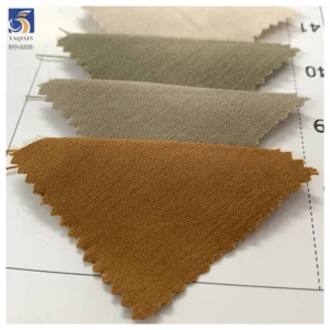 DV-6669 New Light Khaki Neutral Color 70% Rayon 30% Polyester Woven Blend Clothing Woman's Suiting Fabric From China