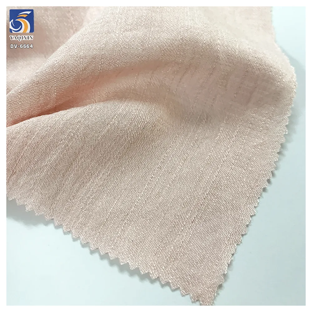 DV-6665 High Quality 100gsm 85 Rayon 15 Polyester Sustainable/Eco Friendly Women Summer Dress Blouse Fabric OEM Chiffon