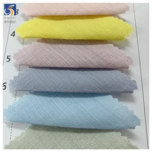 DV-6665 High Quality 100gsm 85 Rayon 15 Polyester Sustainable/Eco Friendly Women Summer Dress Blouse Fabric OEM Chiffon